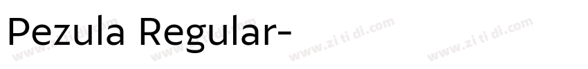 Pezula Regular字体转换 Pezula Regular字体转换